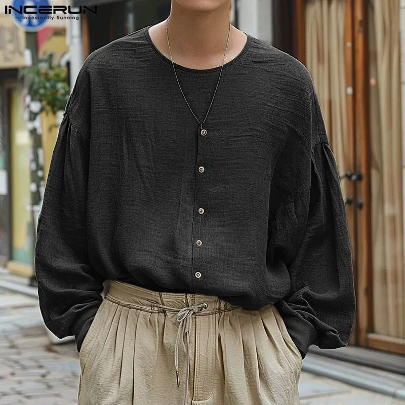 INCERUN Tops 2024 Korean Style Handsome Men Solid Simple Shirt Leisure Streetwear Male Hot Sale O-neck Long Sleeved Blouse S-5XL
INCERUN Tops 2024 Korean Style Handsome Men Solid Simple Shirt Leisure Streetwear Male Hot Sale O-neck Long Sleeved Blouse S-5XL