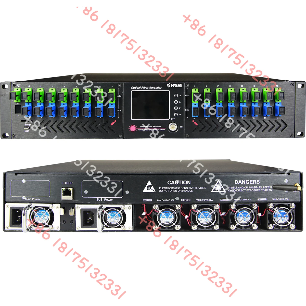 1550 нм, 2U, 16 портов, 22 дБ, 18 дБ, 23 дБ, выход WDM CATV FTTH EDFA, оптоволоконный усилитель высокой мощности с эрбиумным покрытием
1550 нм, 2U, 16 портов, 22 дБ, 18 дБ, 23 дБ, выход WDM CATV FTTH EDFA, оптоволоконный усилитель высокой мощности с эрбиумным покрытием