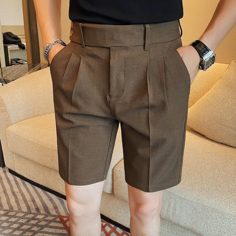 Upgrade Your Summer Wardrobe with Men Dress Shorts Solid Color Casual and Versatile Five Quarter Length Trendy Appearance
Upgrade Your Summer Wardrobe with Men Dress Shorts Solid Color Casual and Versatile Five Quarter Length Trendy Appearance