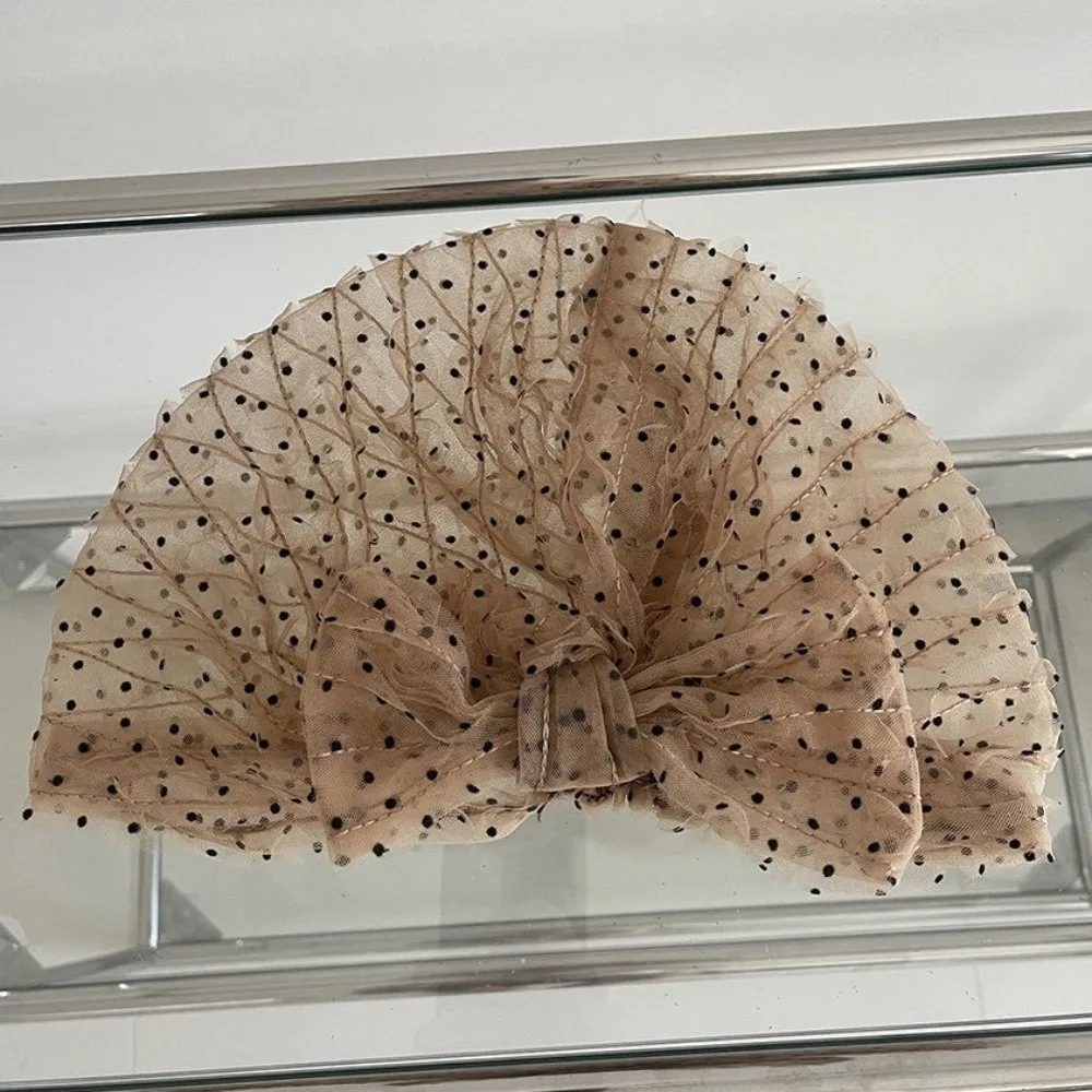 Дышащая ткань, сетчатая шапочка в горошек, складной дизайн, тюрбан, женский головной платок, шляпа, кружевная шапочка-бини, летний сезон
Дышащая ткань, сетчатая шапочка в горошек, складной дизайн, тюрбан, женский головной платок, шляпа, кружевная шапочка-бини, летний сезон