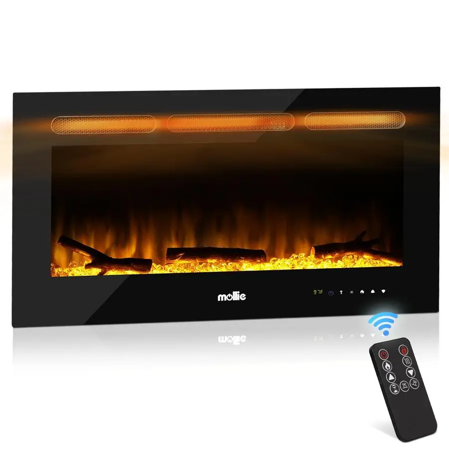 36 Electric Fireplace Wall Mounted and Recessed with Remote Control, 1400W Wall Fireplace Heater w 8 Color Adjustable Brightness
36 Electric Fireplace Wall Mounted and Recessed with Remote Control, 1400W Wall Fireplace Heater w 8 Color Adjustable Brightness