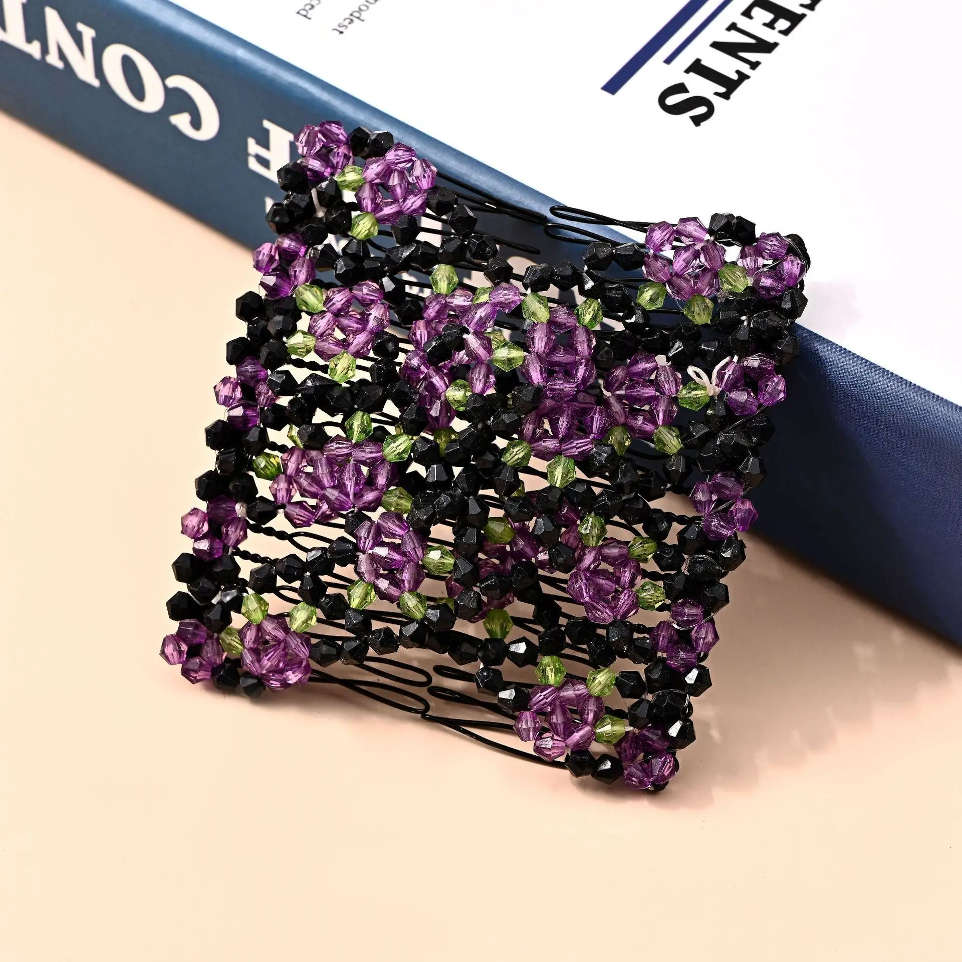 Fashion Stretchy Hair Accessories Hair Combs Clips Double Hair Comb Elasticity Magic Beads
Fashion Stretchy Hair Accessories Hair Combs Clips Double Hair Comb Elasticity Magic Beads
