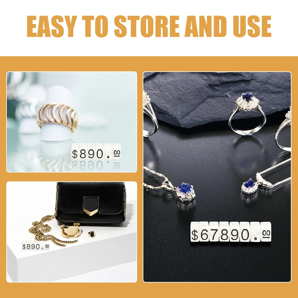 15 Strings Price Display Cubes for Jewelry Clothing Retail Store Smooth Surface Adjustable Price Tags
15 Strings Price Display Cubes for Jewelry Clothing Retail Store Smooth Surface Adjustable Price Tags