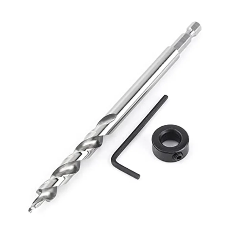 Classy-Craftsman Drill Bit Set With Adjustable Depth Stop For Woodworking, High-Speed Steel Construction
Classy-Craftsman Drill Bit Set With Adjustable Depth Stop For Woodworking, High-Speed Steel Construction