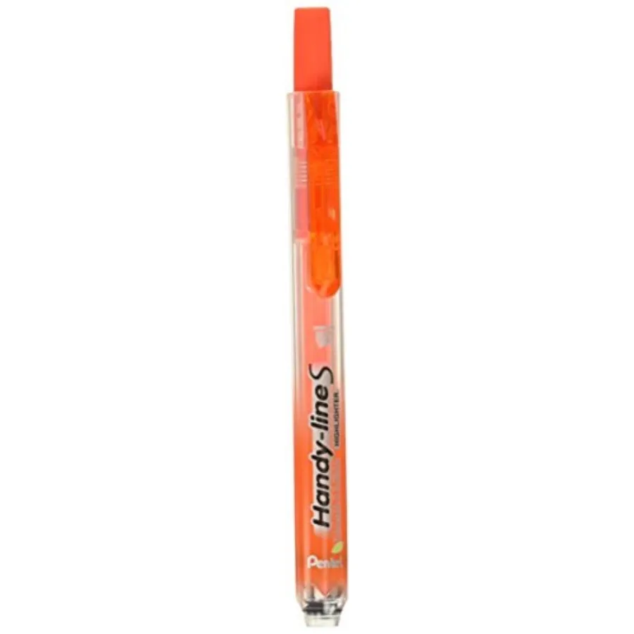 Handy-Line S Retractable and Refillable Highlighter, Chisel Tip, Orange Ink, Box of 2
Handy-Line S Retractable and Refillable Highlighter, Chisel Tip, Orange Ink, Box of 2