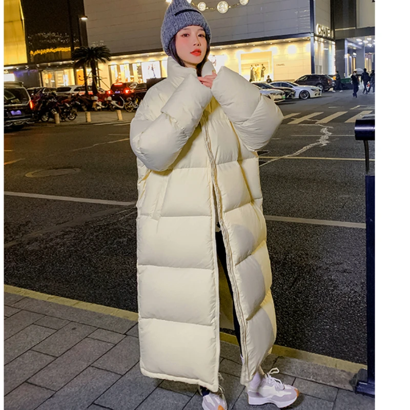 Winter New European Extreme Cold Down Coat Women Long Windproof Standing Collar Loose Thickened Warm Casual Snow Suit
Winter New European Extreme Cold Down Coat Women Long Windproof Standing Collar Loose Thickened Warm Casual Snow Suit