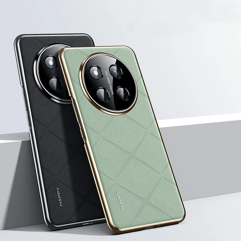 Eco-friendly Grid Vegan Leather Case For Honor X60 / X60 Pro Phone Cover Ceramic Electroplating Frame With Camera Lens Protector
Eco-friendly Grid Vegan Leather Case For Honor X60 / X60 Pro Phone Cover Ceramic Electroplating Frame With Camera Lens Protector