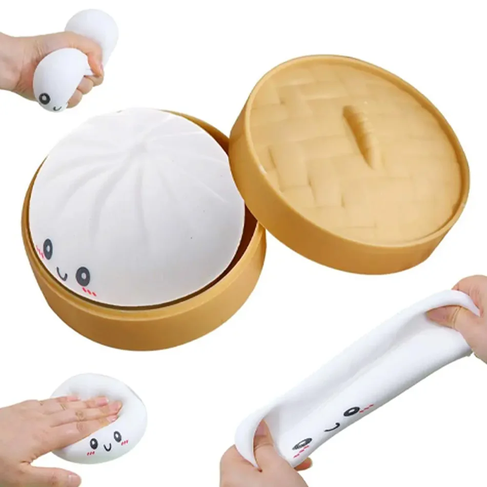 Colorful Dumpling Stress Balls Fidget Sensory Toys Simulation Food Squishies with Steamer Squeeze Dough for Anxiety Relief Gifts
Colorful Dumpling Stress Balls Fidget Sensory Toys Simulation Food Squishies with Steamer Squeeze Dough for Anxiety Relief Gifts