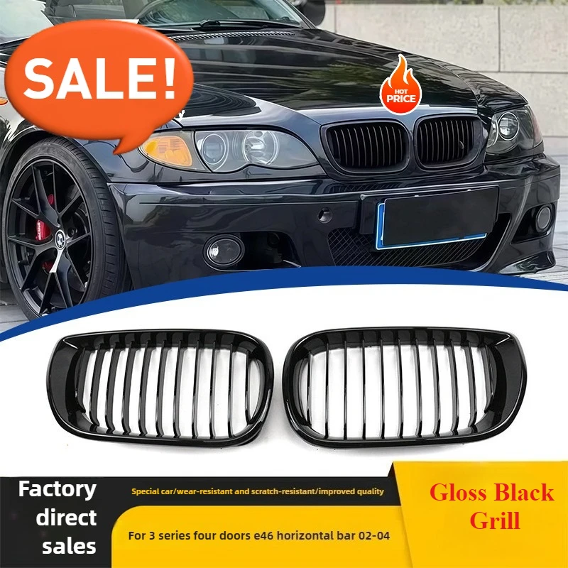 Gloss Black Front Bumper Kidney Grill For BMW 3 Series 4 Doors 2002-2004 Single Line Style Racing Grilles Car Grid Accessories
Gloss Black Front Bumper Kidney Grill For BMW 3 Series 4 Doors 2002-2004 Single Line Style Racing Grilles Car Grid Accessories