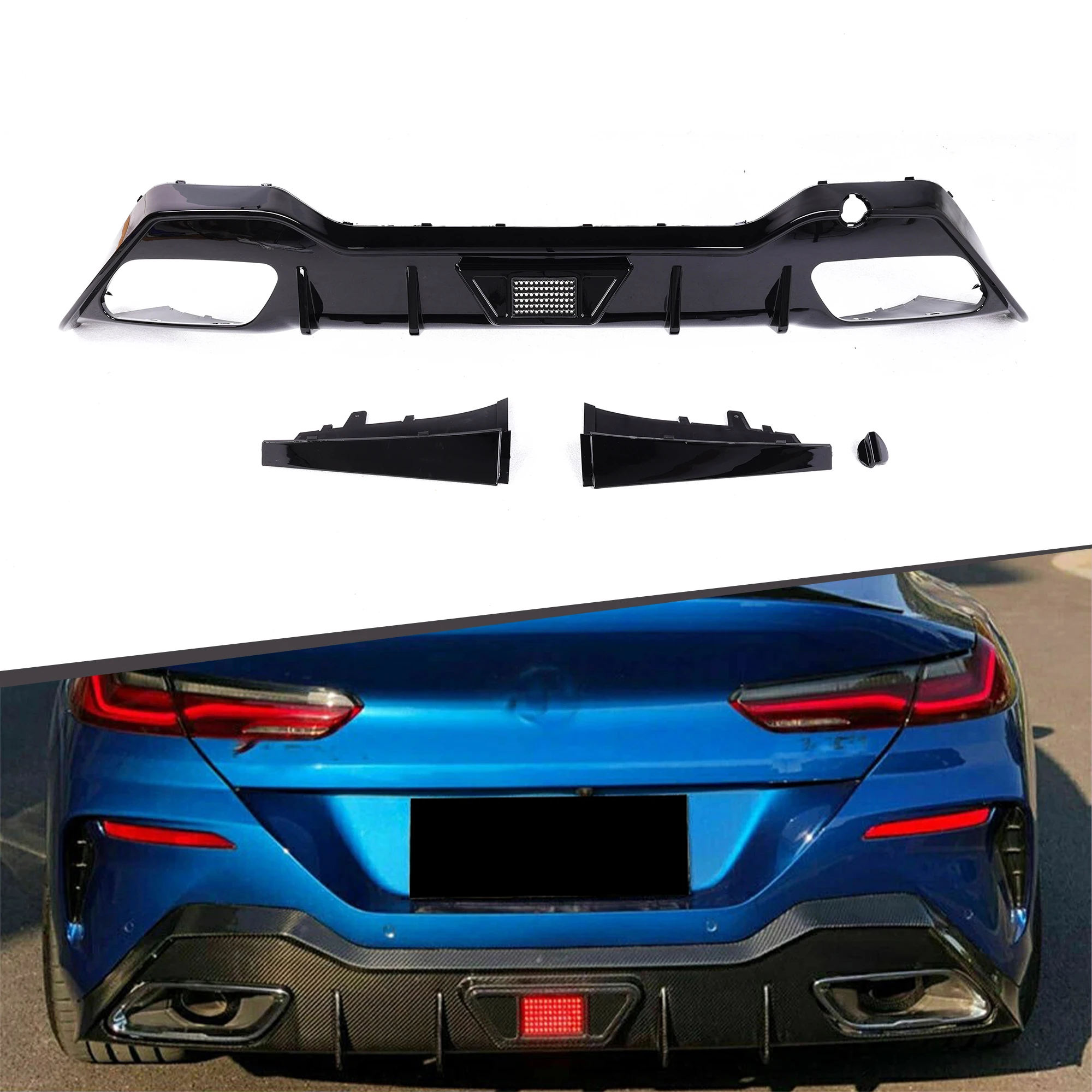 Modification Hot Sales ABS Glossy Black Body Kit AC-LED Type Rear Diffuser Fit for G16
Modification Hot Sales ABS Glossy Black Body Kit AC-LED Type Rear Diffuser Fit for G16