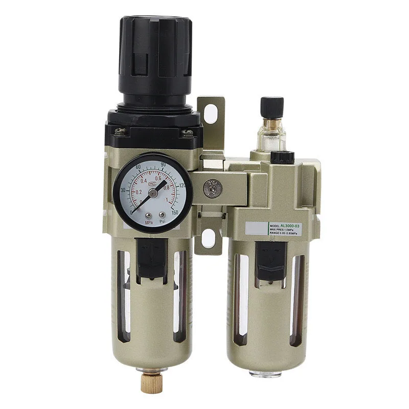 Процессор источника воздуха AC3010-03/AC3010-02 Машина для маски Двухразъединительный пневматический компонент Сепаратор масла и воды
Процессор источника воздуха AC3010-03/AC3010-02 Машина для маски Двухразъединительный пневматический компонент Сепаратор масла и воды