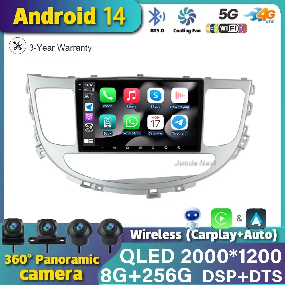 Автомагнитола для Hyundai Rohens Genesis 2008-2013, мультимедийный проигрыватель на Android 14, GPS-навигация, Раздельный экран, камера 360 QLED
Автомагнитола для Hyundai Rohens Genesis 2008-2013, мультимедийный проигрыватель на Android 14, GPS-навигация, Раздельный экран, камера 360 QLED