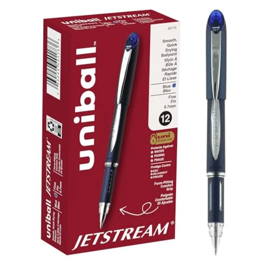 uniball Jetstream Ballpoint Pen, Fine Point 0.7mm
uniball Jetstream Ballpoint Pen, Fine Point 0.7mm