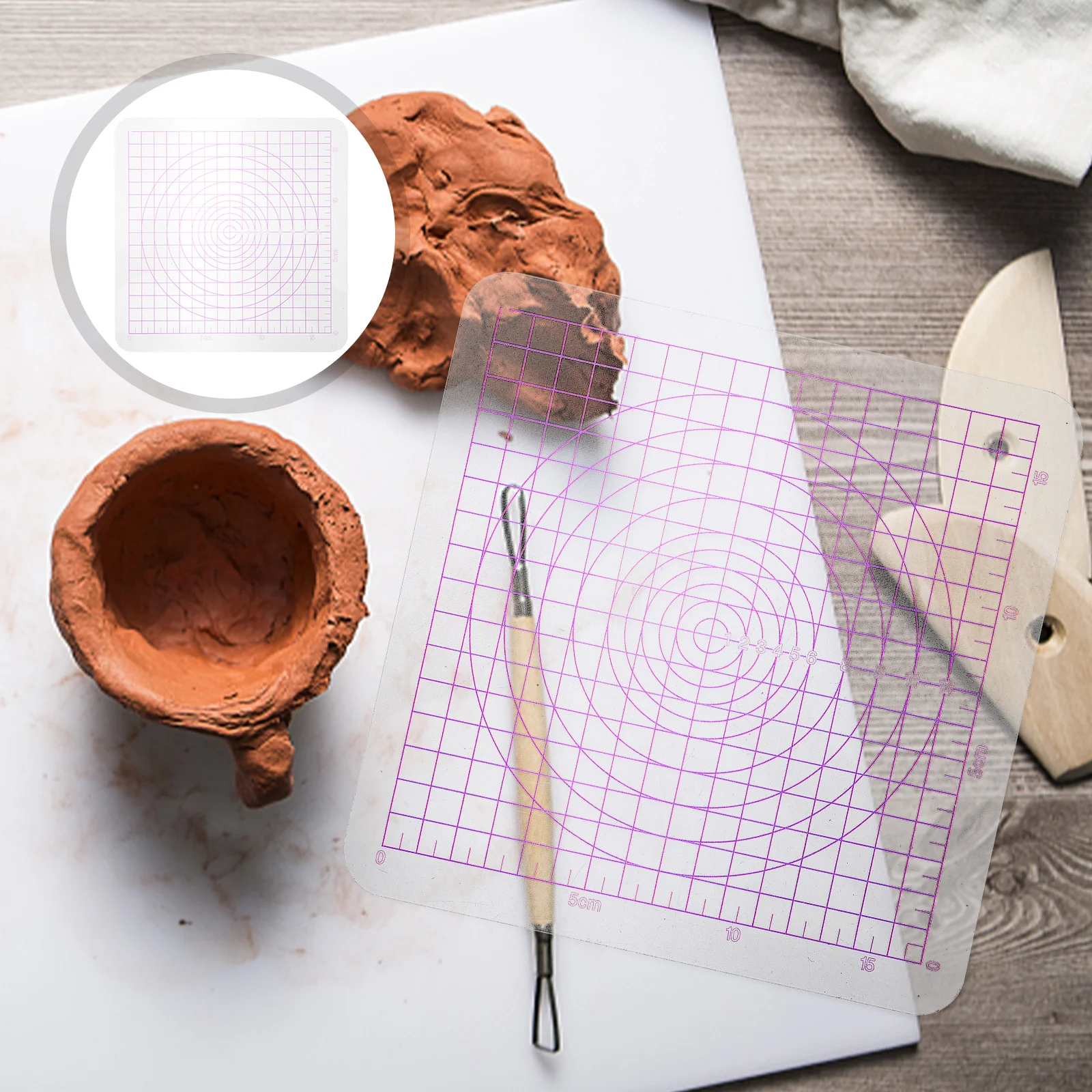 Ergonomic Acrylic Clay Pressing Plate Durable Diy Sculpting Board Transparent Polymer Clay Rolling Tool Lightweight Manual
Ergonomic Acrylic Clay Pressing Plate Durable Diy Sculpting Board Transparent Polymer Clay Rolling Tool Lightweight Manual