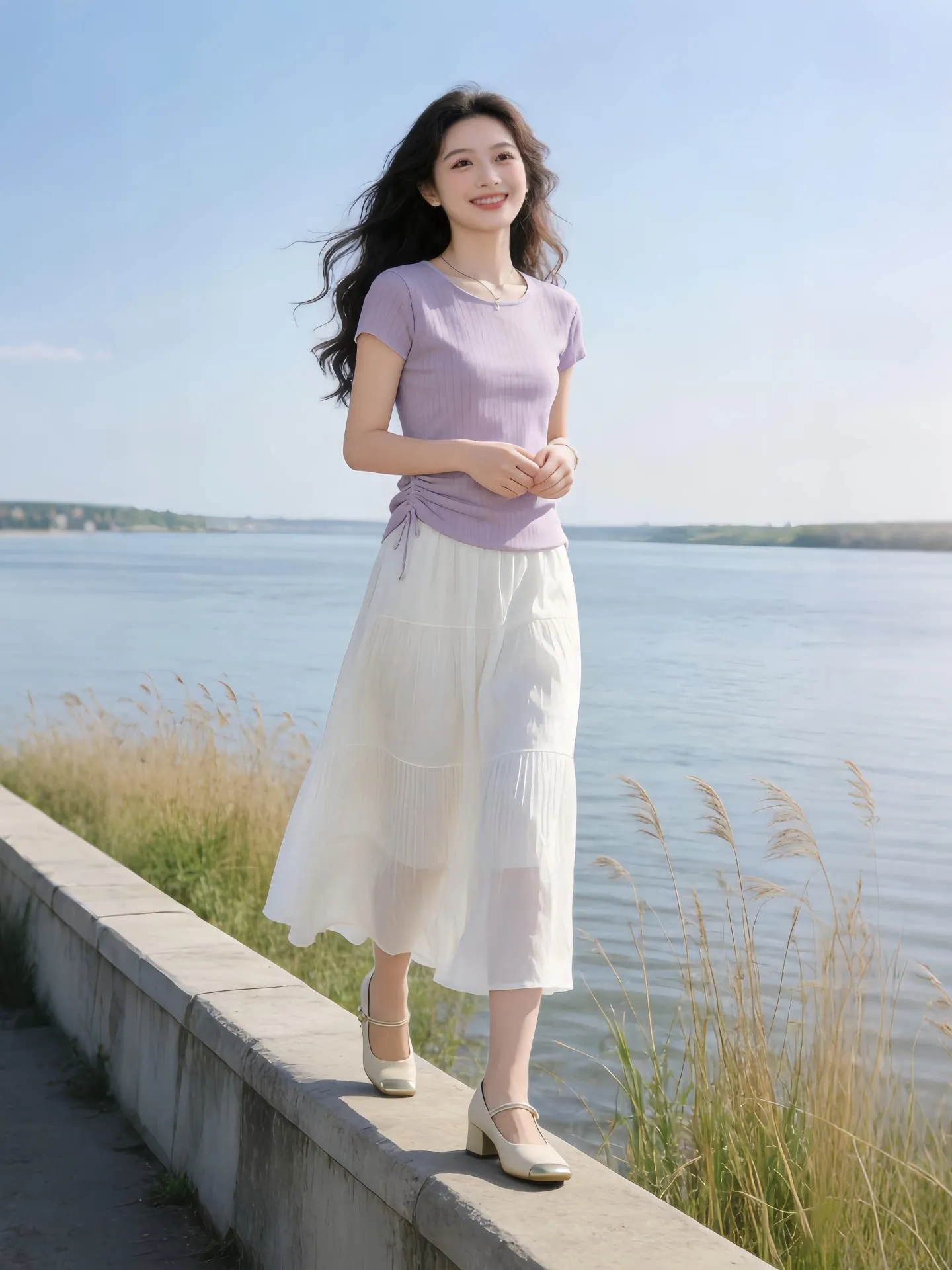 Complete Set round Neck Short Sleeve T-Shirt High Waist Slimming Midi Skirt Korean Style Pure Color Anti-Aging Women's Fashion
Complete Set round Neck Short Sleeve T-Shirt High Waist Slimming Midi Skirt Korean Style Pure Color Anti-Aging Women's Fashion