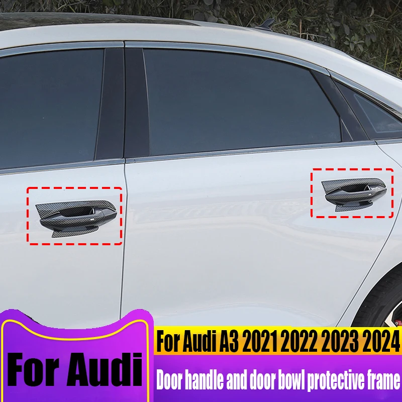 Для Audi A3 2021 2022 2023 2024 Автомобильная дверная ручка дверная чаша декоративная рама Автомобильная внешняя отделка изделия из АБС-материала
Для Audi A3 2021 2022 2023 2024 Автомобильная дверная ручка дверная чаша декоративная рама Автомобильная внешняя отделка изделия из АБС-материала