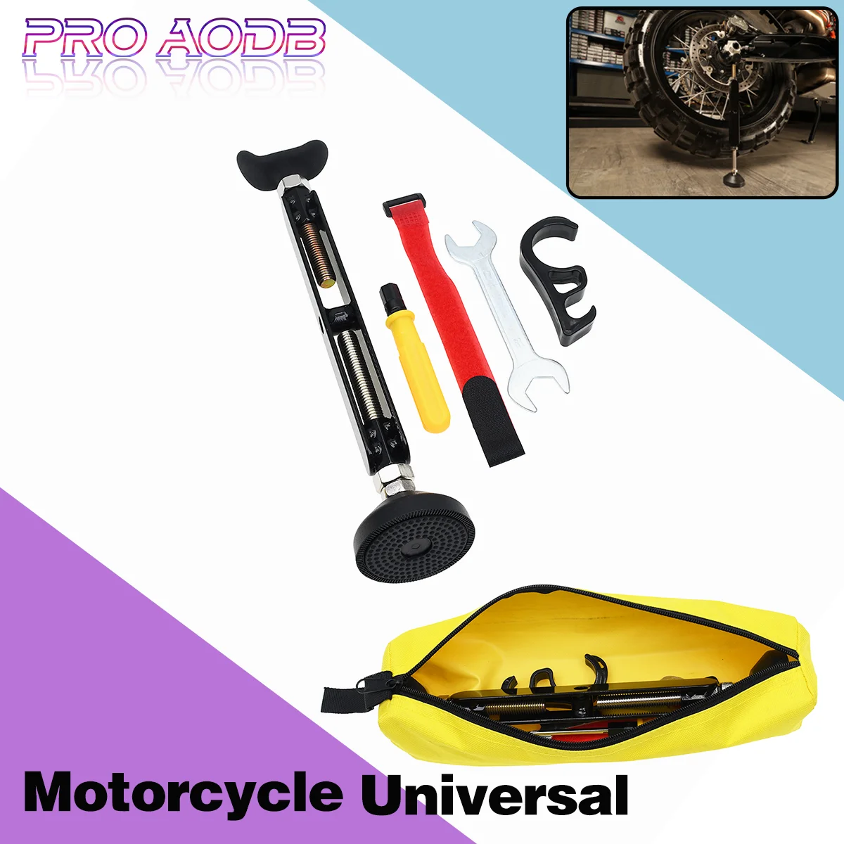 Motorcycle Portable Lift Stand Trail Stand Rear Wheel Emergency Side Stand kickstand For KTM Yamaha Kawasaki Honda Suzuki Parts
Motorcycle Portable Lift Stand Trail Stand Rear Wheel Emergency Side Stand kickstand For KTM Yamaha Kawasaki Honda Suzuki Parts
