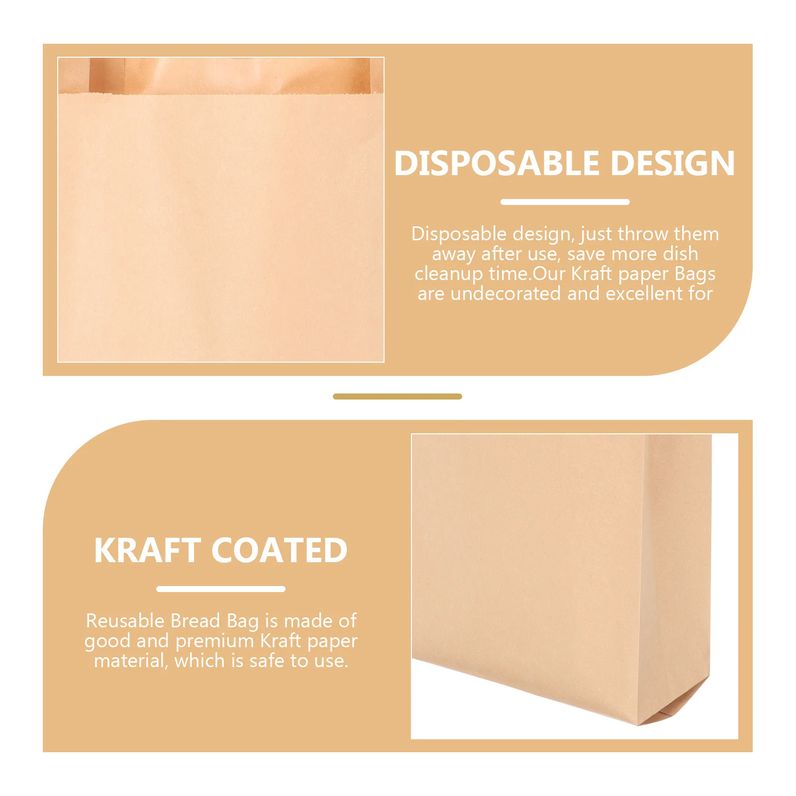 100Pcs Disposable Paper Bags Small Kraft Pouches for Sandwich Cookies Pastry Bag Baked Goods Pickle Bags Wedding Party Favors
100Pcs Disposable Paper Bags Small Kraft Pouches for Sandwich Cookies Pastry Bag Baked Goods Pickle Bags Wedding Party Favors