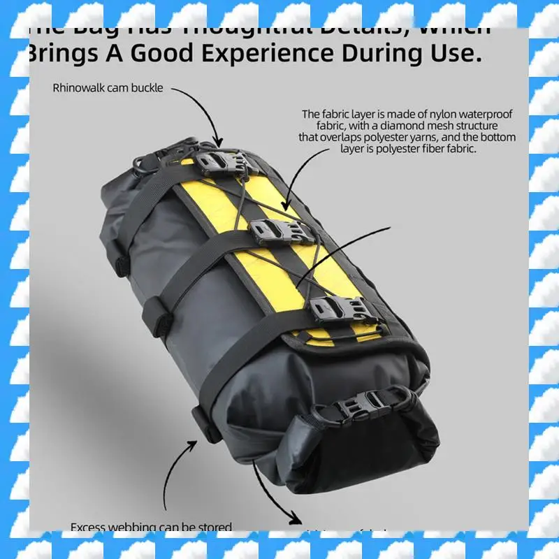 ONGE Waterproof Bike Handlebar Bag Adjustable Capacity, Removable Dry Bag For MTB, Road & Gravel Biking, Front Cycling Pack
ONGE Waterproof Bike Handlebar Bag Adjustable Capacity, Removable Dry Bag For MTB, Road & Gravel Biking, Front Cycling Pack