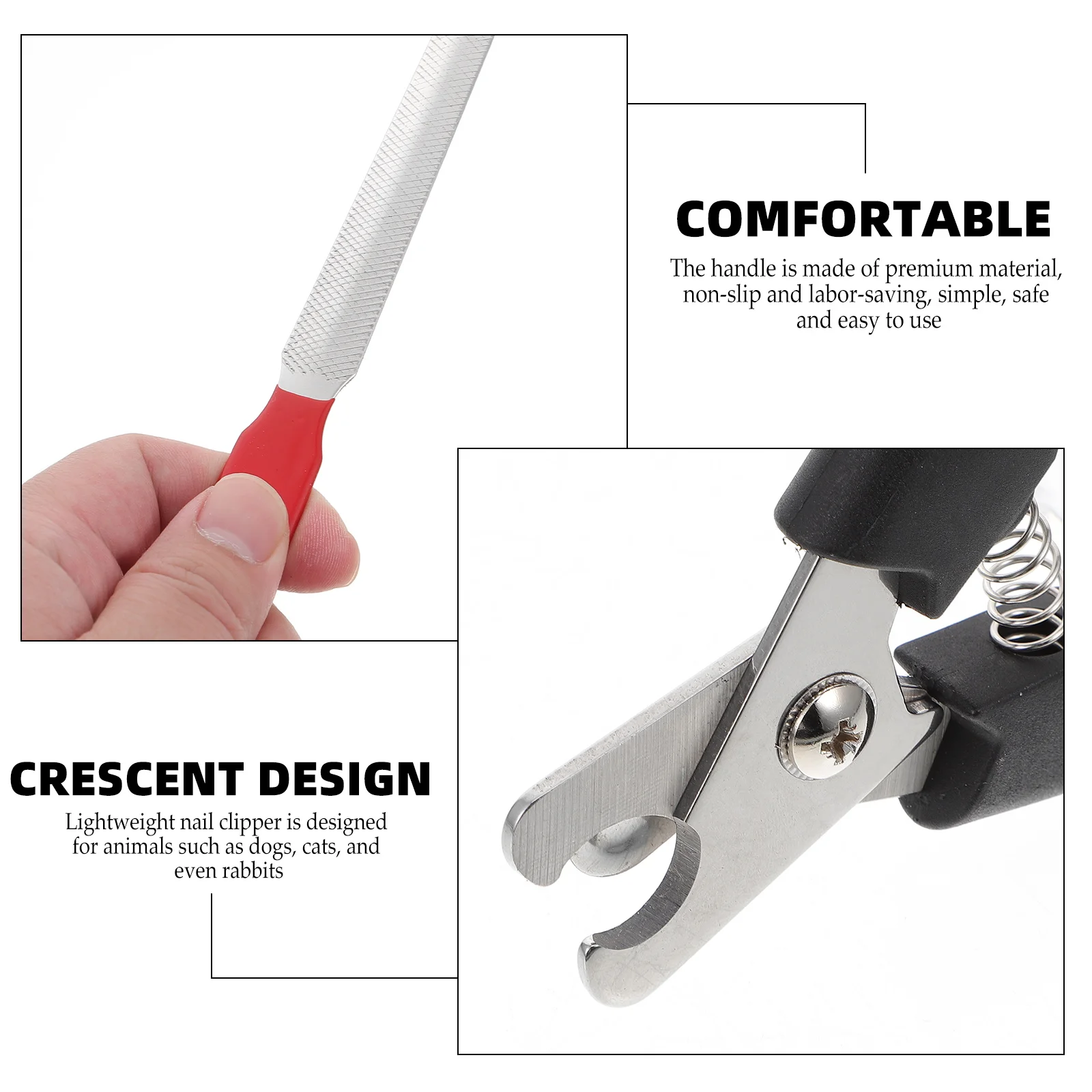 Pet Nail Clipper For Dogs Cats Small Animals Portable Grooming Tool Lightweight Non-Slip Handle Safety Guard Efficient Trimming
Pet Nail Clipper For Dogs Cats Small Animals Portable Grooming Tool Lightweight Non-Slip Handle Safety Guard Efficient Trimming
