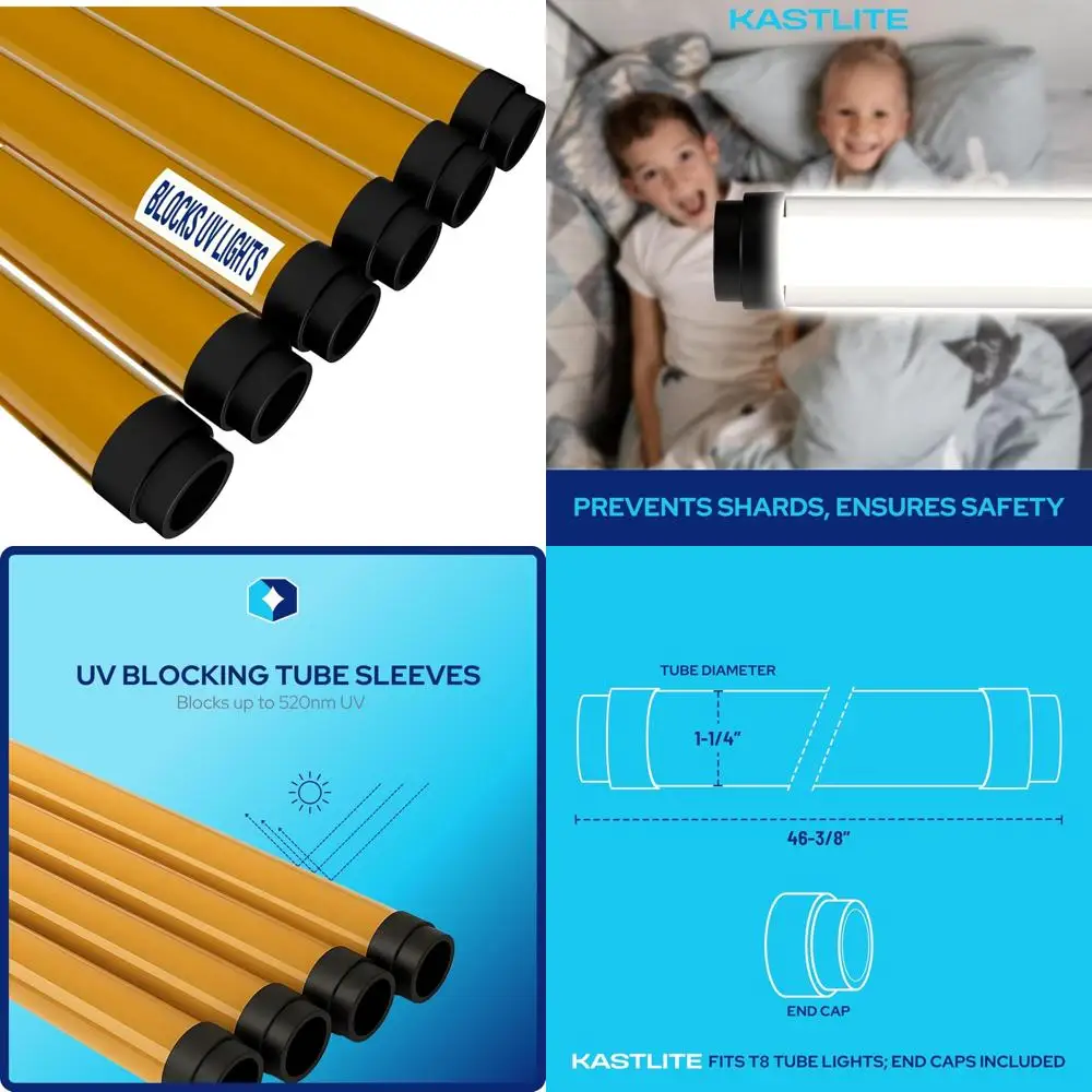 Крышки диффузора для люминесцентных трубок с УФ-блокировкой, защитные крышки на 4 фута, защита до 520 нм, торцевые заглушки в комплекте
Крышки диффузора для люминесцентных трубок с УФ-блокировкой, защитные крышки на 4 фута, защита до 520 нм, торцевые заглушки в комплекте