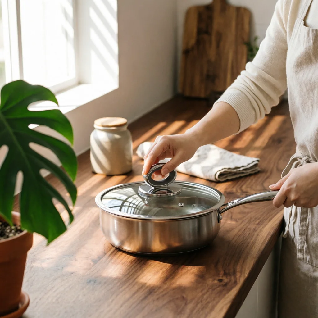 Stainless Steel Skillet with Lid Uncoated Stainless Steel Frying Pan Induction Frying Pan Flat Bottom Cookware Wide Shallow
Stainless Steel Skillet with Lid Uncoated Stainless Steel Frying Pan Induction Frying Pan Flat Bottom Cookware Wide Shallow