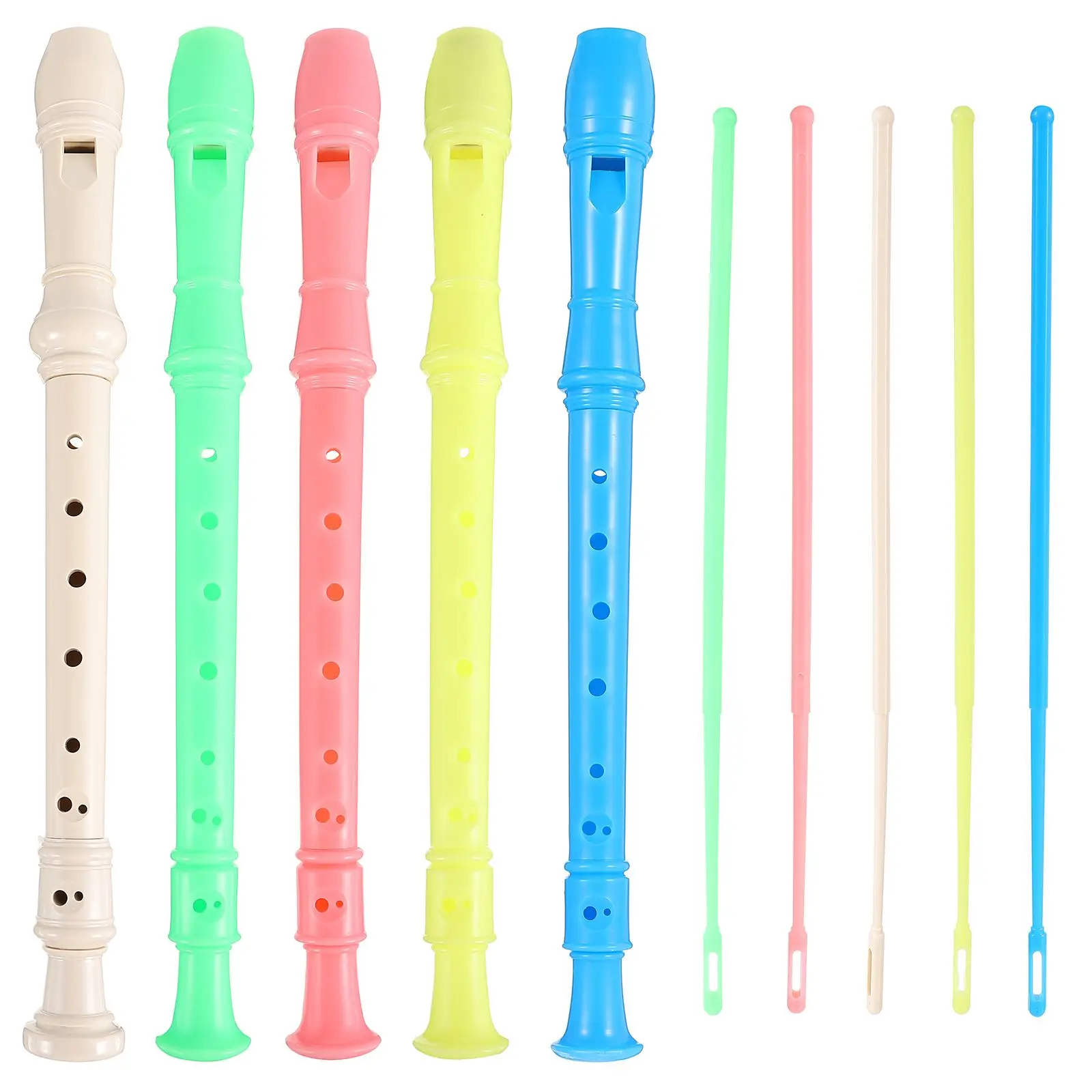 5 Pcs Colorful Recorder Flute Toys Kids Educational Music Instruments Soprano ABS Lightweight Safe Durable Gift
5 Pcs Colorful Recorder Flute Toys Kids Educational Music Instruments Soprano ABS Lightweight Safe Durable Gift