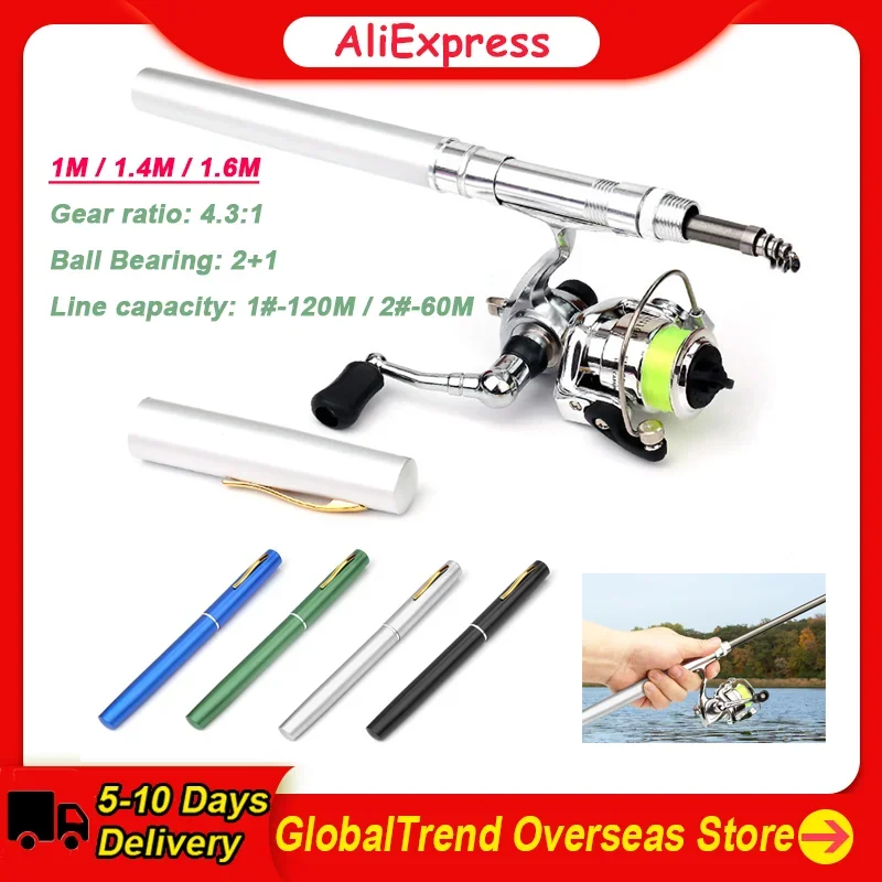 1M/1.4M/1.6M Pocket Collapsible Fishing Rod Reel Combo Mini Pen Fishing Pole Kit Telescopic Fishing Rod Spinning Reel Combo Kit
1M/1.4M/1.6M Pocket Collapsible Fishing Rod Reel Combo Mini Pen Fishing Pole Kit Telescopic Fishing Rod Spinning Reel Combo Kit