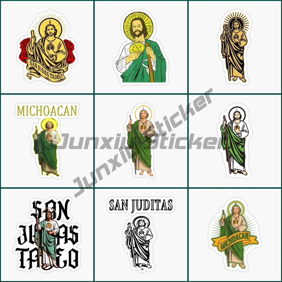 San Judas Sticker Saint Jude Thaddeus Catholic Church Vinyl Truck Window Glass Moto Bicycle Van Wall Door Room Car Decal
San Judas Sticker Saint Jude Thaddeus Catholic Church Vinyl Truck Window Glass Moto Bicycle Van Wall Door Room Car Decal