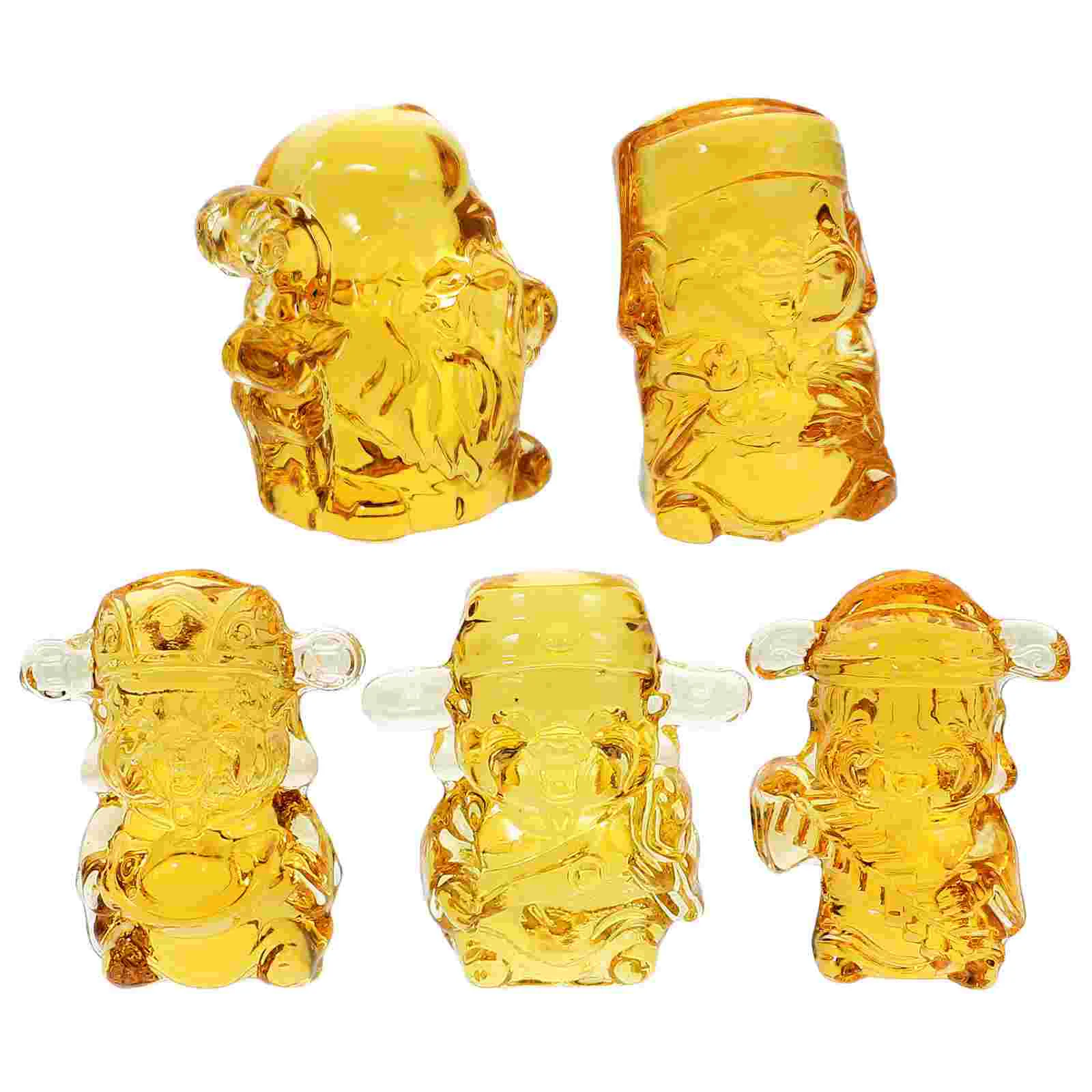 5 Pcs God of Wealth Home Crafts Statues Desktop for Decor Household Tabletop Citrine Indoor
5 Pcs God of Wealth Home Crafts Statues Desktop for Decor Household Tabletop Citrine Indoor