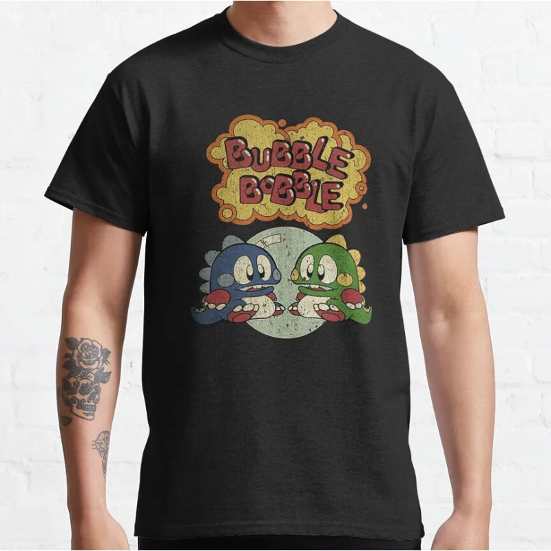 80s Vintage Japan Arcade game Bubble Bobble Retro Cute Dragon graphic t shirts large size tops S-6xl
80s Vintage Japan Arcade game Bubble Bobble Retro Cute Dragon graphic t shirts large size tops S-6xl