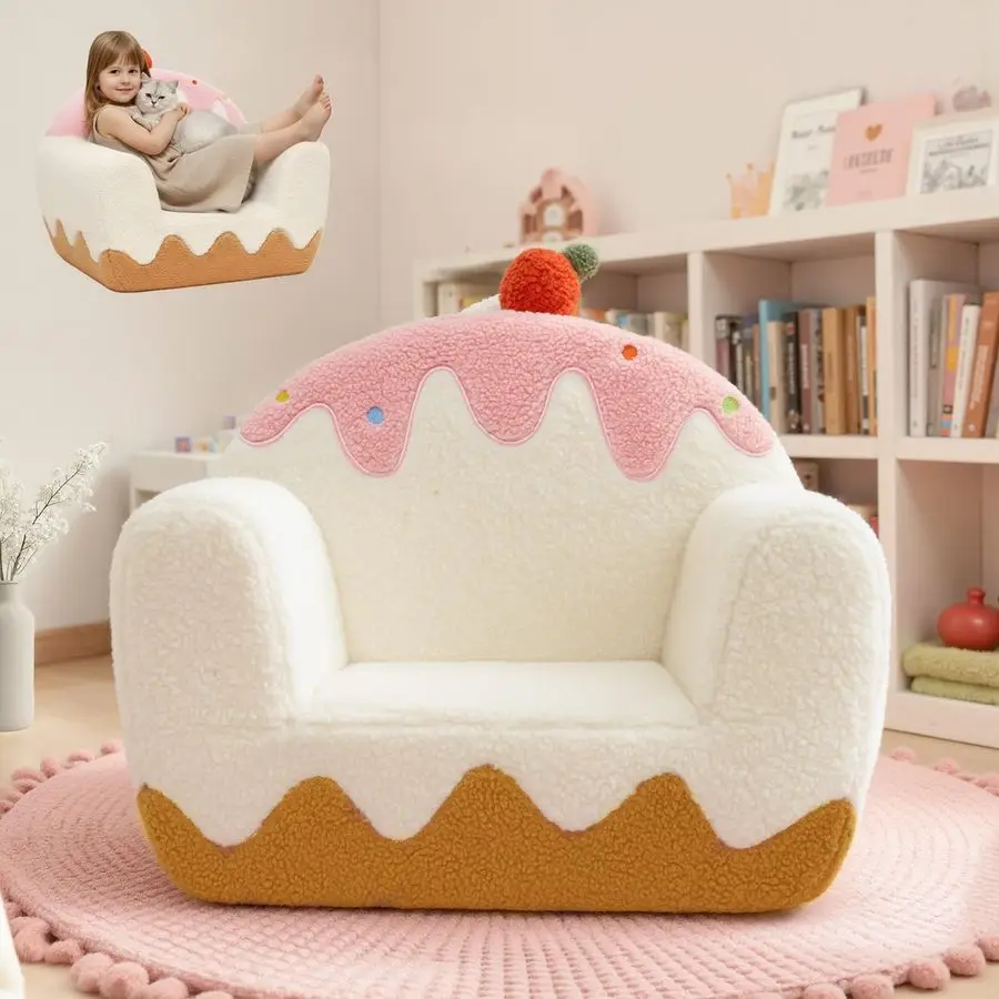 Toddler Chair for Ages 16, Soft Sherpa Kids Sofa with Book Pocket amp Carry Handle, Cozy SingleSeat Couch for Playroom or Bedroo
Toddler Chair for Ages 16, Soft Sherpa Kids Sofa with Book Pocket amp Carry Handle, Cozy SingleSeat Couch for Playroom or Bedroo