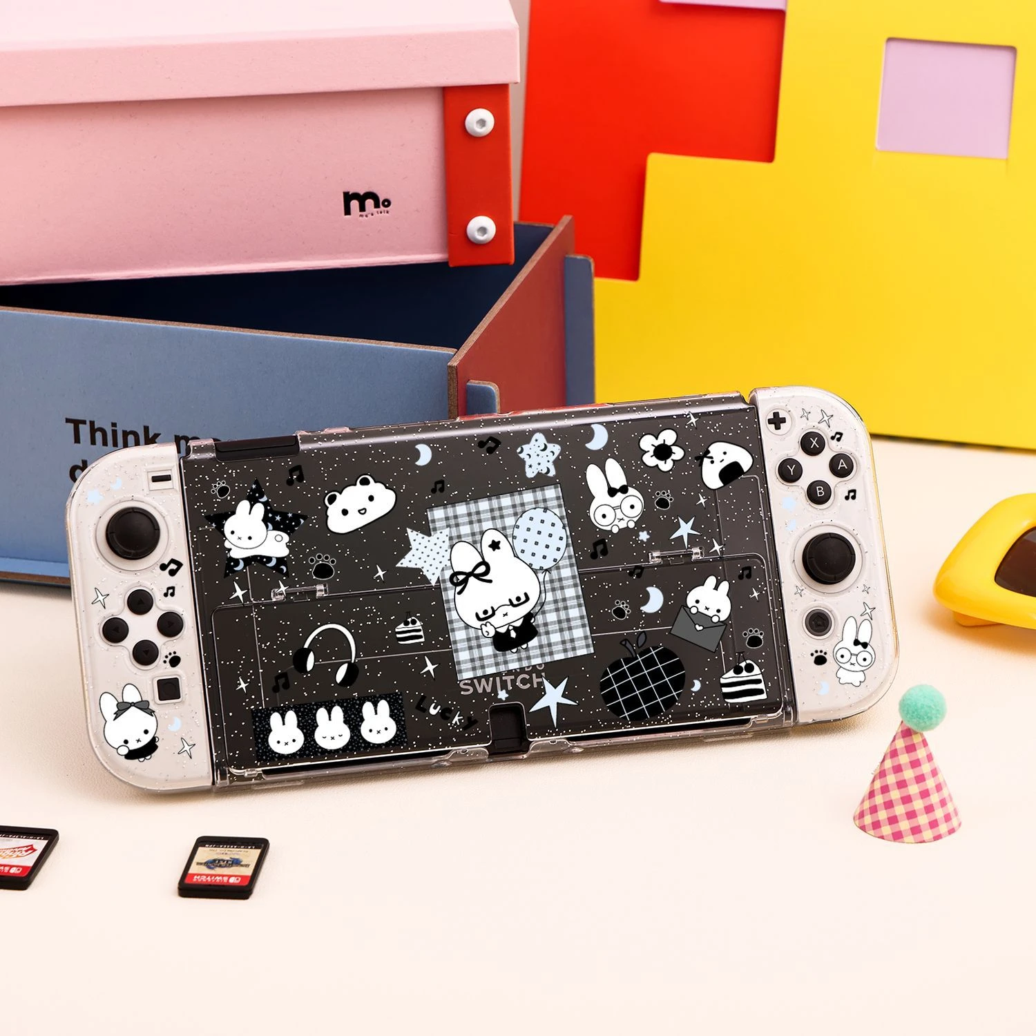 Cartoon Switch 2 Glitter Protective Case Gaming Cases for Nintendo Switch 2/OLED Transparent Console Case and Joy-Con Soft Cover
Cartoon Switch 2 Glitter Protective Case Gaming Cases for Nintendo Switch 2/OLED Transparent Console Case and Joy-Con Soft Cover