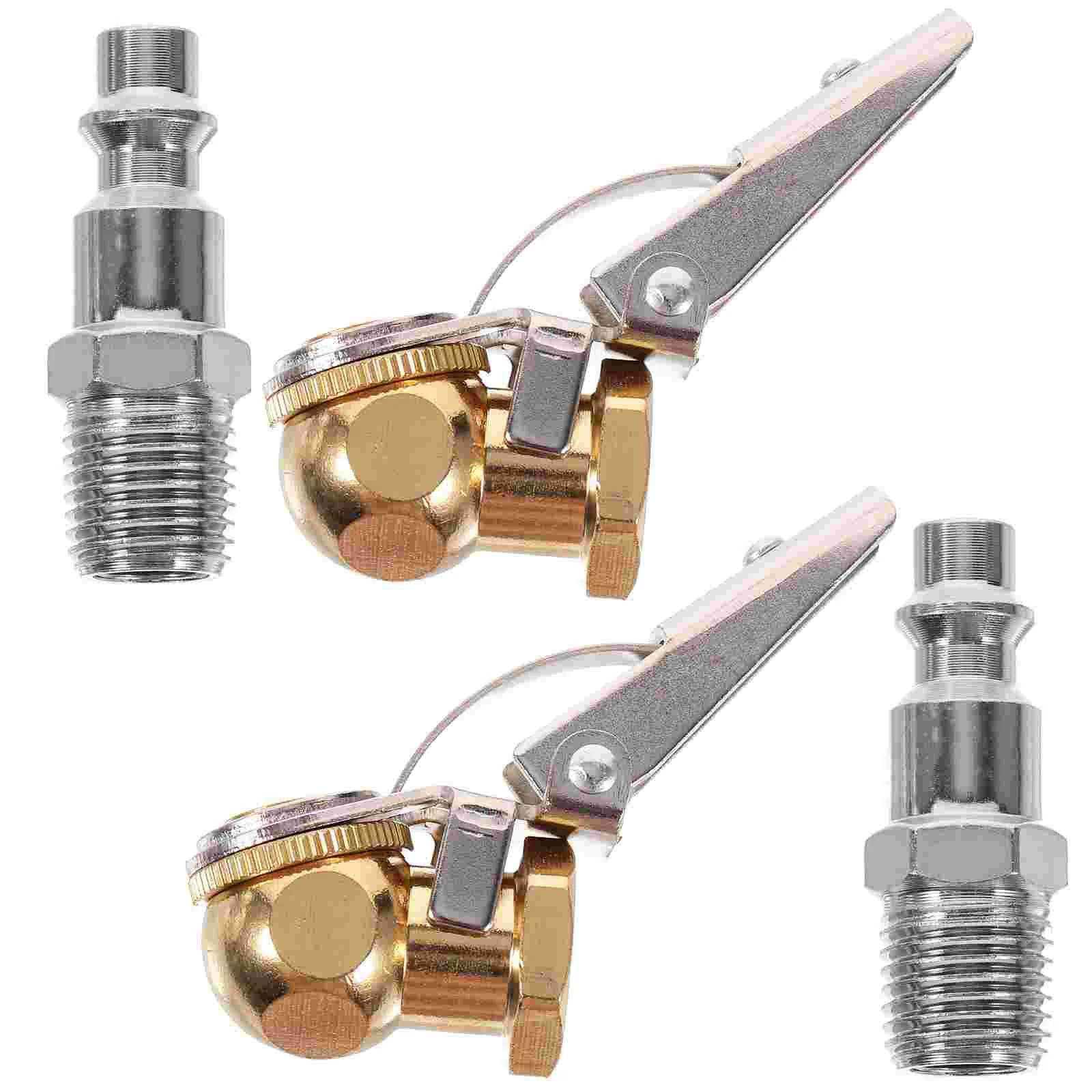 2 Sets Tire Inflator Chuck Quick Connect Ferrule Clip Air Compressor Copper Locking
2 Sets Tire Inflator Chuck Quick Connect Ferrule Clip Air Compressor Copper Locking