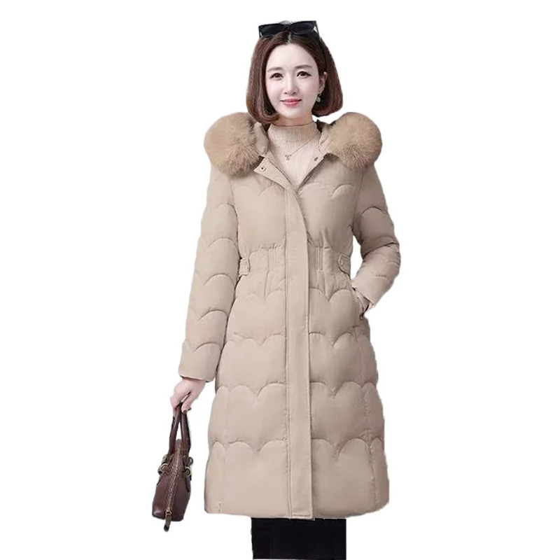 НОВЫЙ парки с большим меховым воротником и капюшоном, пуховик, женская теплая стеганая куртка с рукавами-фонариками, женская длинная хлопковая верхняя одежда, теплый топ
НОВЫЙ парки с большим меховым воротником и капюшоном, пуховик, женская теплая стеганая куртка с рукавами-фонариками, женская длинная хлопковая верхняя одежда, теплый топ