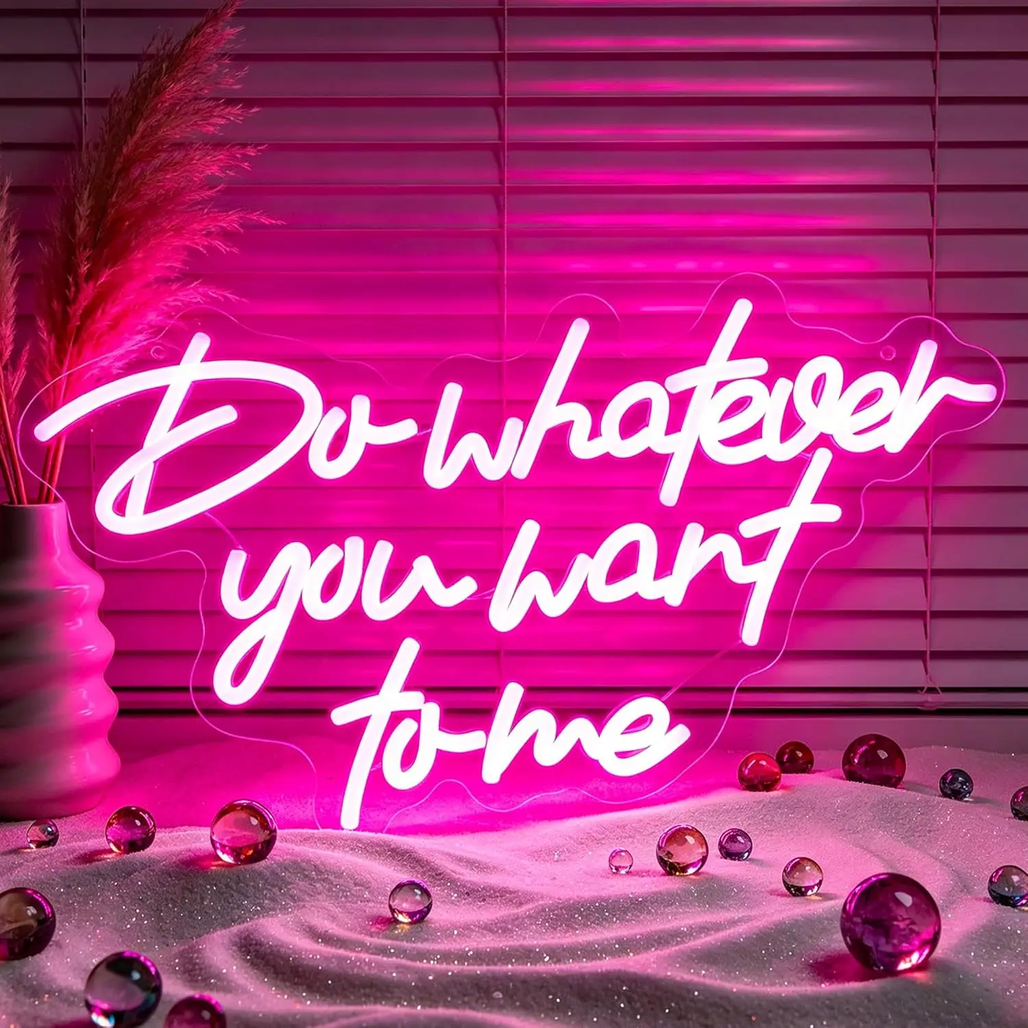 "Do Whatever You Want To Me" Neon Light USB Powered LED Neon Light for Bar Gaming Room Bedroom Decoration Gift Art Wall Light
"Do Whatever You Want To Me" Neon Light USB Powered LED Neon Light for Bar Gaming Room Bedroom Decoration Gift Art Wall Light