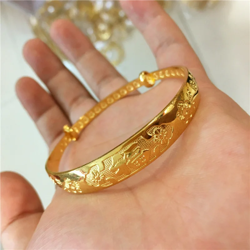 Huangjie Jewelry Hot-Selling Bracelet24KPlated Women's Push-Pull Imitation Yellow Bracelet10NSolid Brass Plated Bracelet
Huangjie Jewelry Hot-Selling Bracelet24KPlated Women's Push-Pull Imitation Yellow Bracelet10NSolid Brass Plated Bracelet