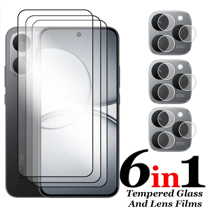 6in1 For Realme 15T 5G Glass For Realme 15T Tempered Glass 2.5D Full Cover Glue HD Screen Protector For Realme 15T Lens Film 
6in1 For Realme 15T 5G Glass For Realme 15T Tempered Glass 2.5D Full Cover Glue HD Screen Protector For Realme 15T Lens Film