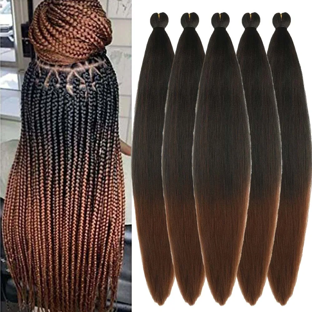 5Pcs Braiding Hair Pre Stretched 26Inch synthetic Ombre Professional Soft Yaki Texture, Itch Free, Hot Water Setting Extensions
5Pcs Braiding Hair Pre Stretched 26Inch synthetic Ombre Professional Soft Yaki Texture, Itch Free, Hot Water Setting Extensions