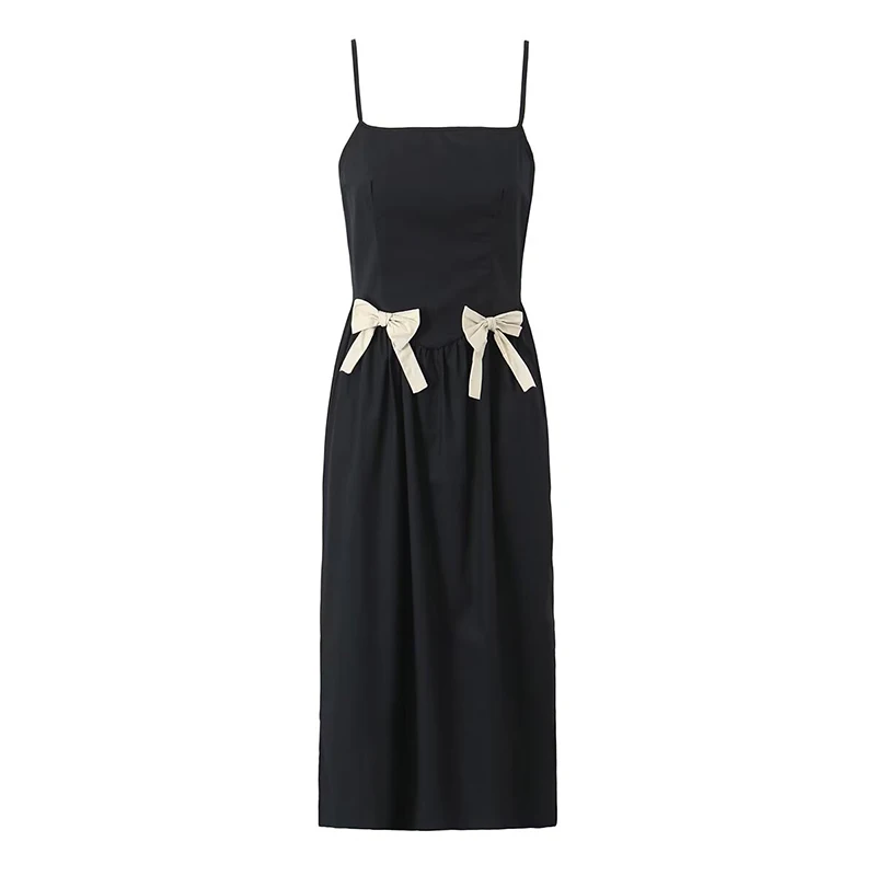 YENKYE Sexy Elegant Women French Bow Spaghetti Strap Dress Sleeveless Backless Female Summer Black Dresses
YENKYE Sexy Elegant Women French Bow Spaghetti Strap Dress Sleeveless Backless Female Summer Black Dresses
