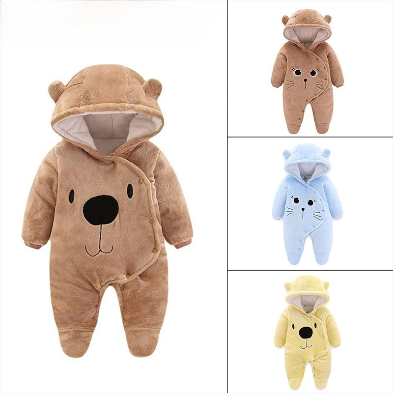 Somenie Unisex Baby Winter Thickened Onesies for Autumn Winter Boys Girls Cute Bear Hooded Rompers for Infants' Outdoor Wear
Somenie Unisex Baby Winter Thickened Onesies for Autumn Winter Boys Girls Cute Bear Hooded Rompers for Infants' Outdoor Wear