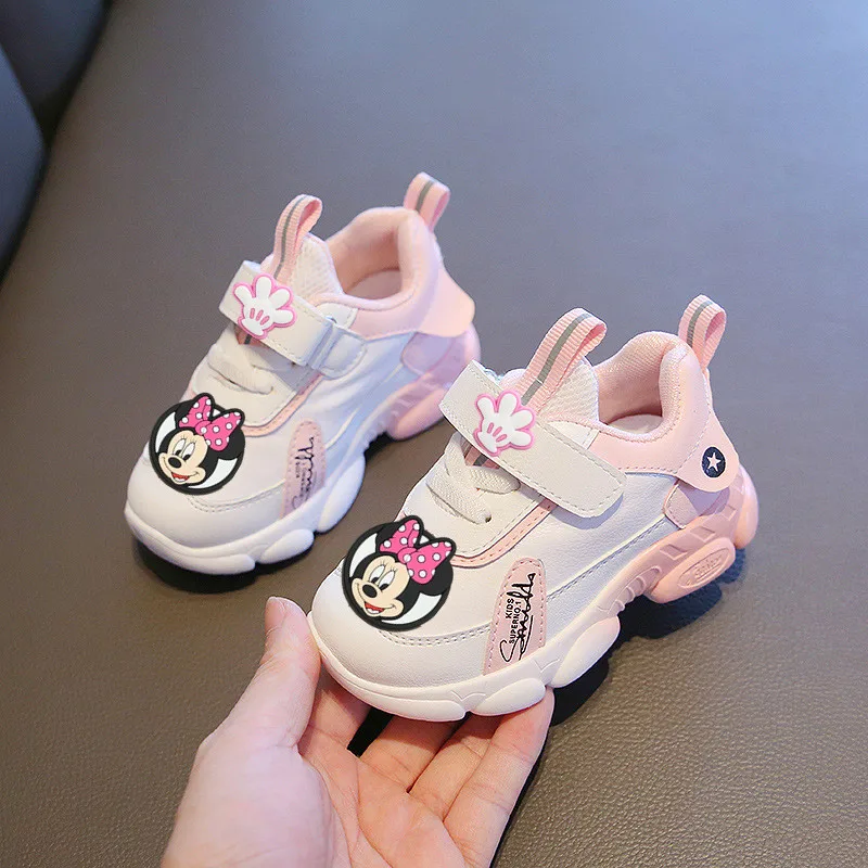 Disney Minnie Baby Toddler Shoes Spring and Autumn Mickey Mouse Non-slip Boys Color-block Sneakers Velcro Girls Casual Shoes
Disney Minnie Baby Toddler Shoes Spring and Autumn Mickey Mouse Non-slip Boys Color-block Sneakers Velcro Girls Casual Shoes