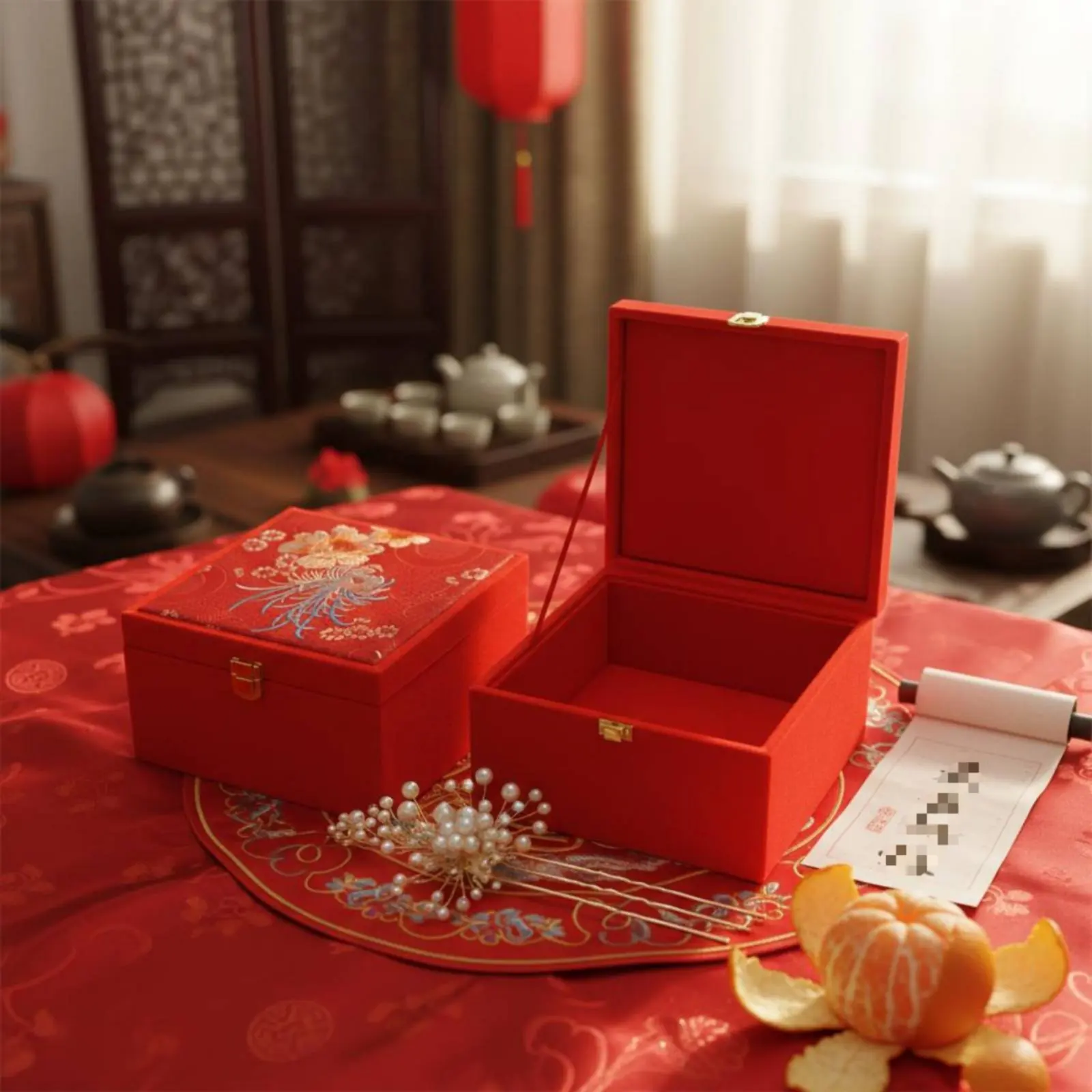 Wedding Jewelry Box Decorative Finish Accessory Storage for Brides, Bridal
Wedding Jewelry Box Decorative Finish Accessory Storage for Brides, Bridal