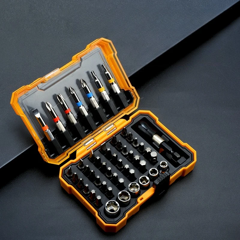 50-Piece Rainbow Bit Socket Set: 6.3mm Strong Magnetic Screwdriver Bits, Household Tool Kit
50-Piece Rainbow Bit Socket Set: 6.3mm Strong Magnetic Screwdriver Bits, Household Tool Kit