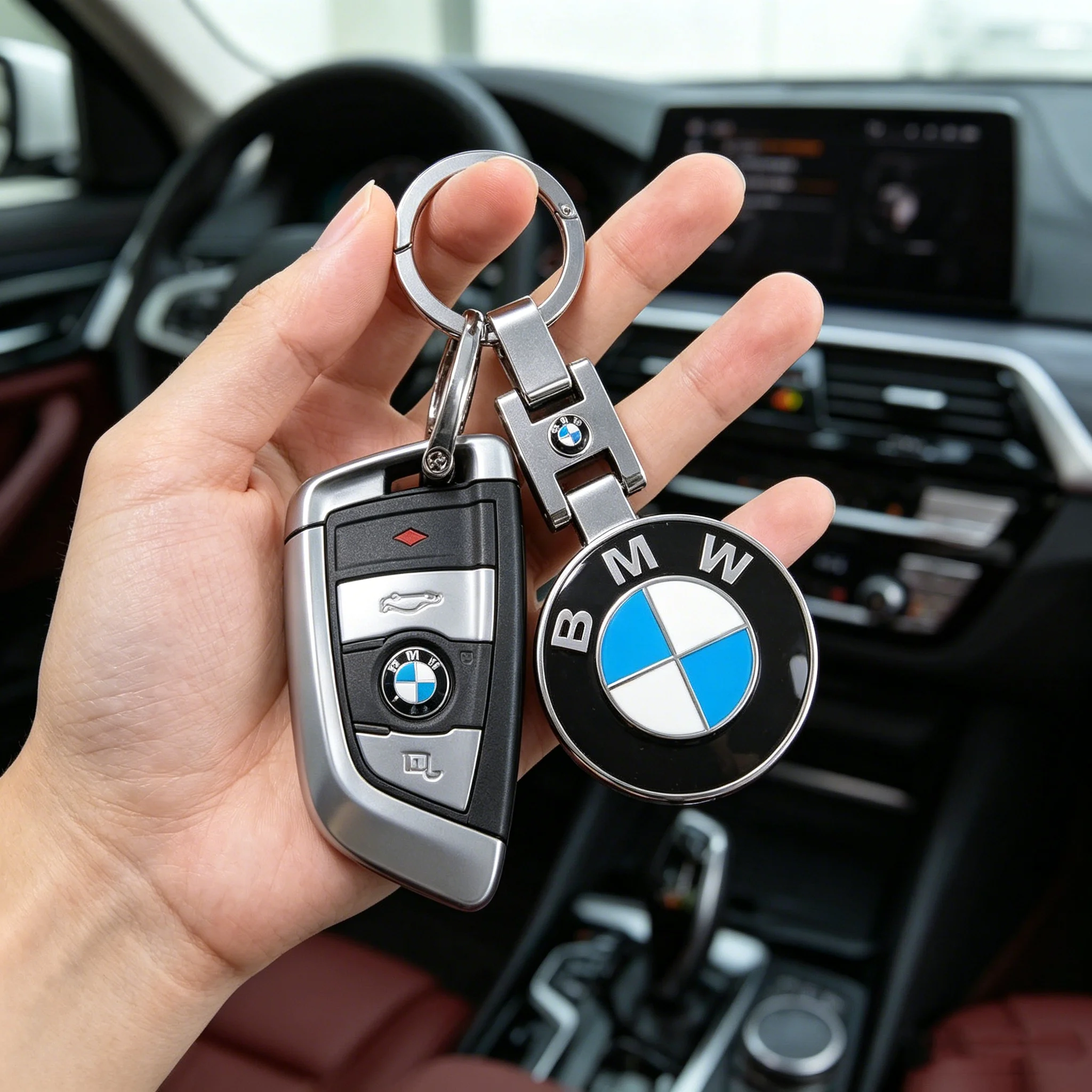 Fashion Car 3D Metal Emblem Keychain Car Badge Key Ring Accessories For BMW E46 X1 X2 X3 X4 X5 X6 F48 G01 E84 E83 F30 M Keyring
Fashion Car 3D Metal Emblem Keychain Car Badge Key Ring Accessories For BMW E46 X1 X2 X3 X4 X5 X6 F48 G01 E84 E83 F30 M Keyring