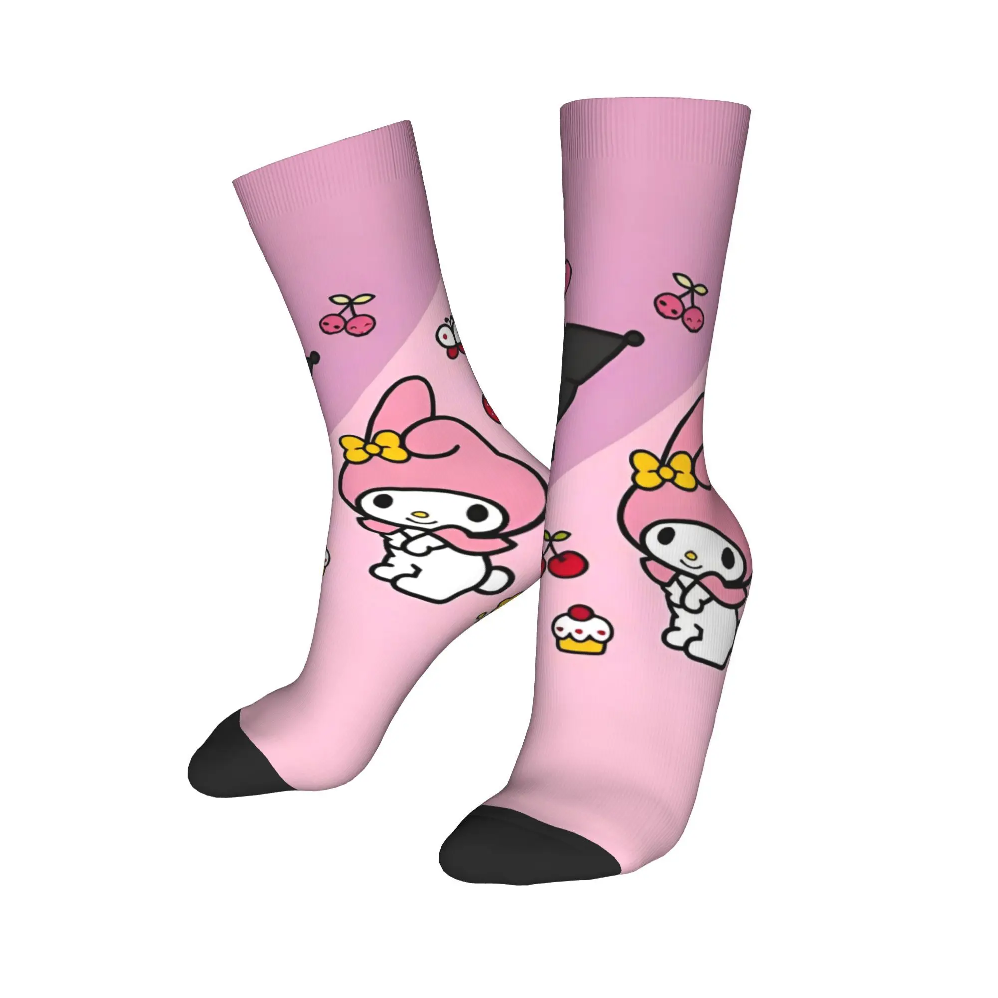 Носки My Melody с героями мультфильмов, мужские и женские модные полиэстеровые носки в японском стиле аниме, сумасшедшие носки на весну, лето, осень и зиму, средние носки-трубы
Носки My Melody с героями мультфильмов, мужские и женские модные полиэстеровые носки в японском стиле аниме, сумасшедшие носки на весну, лето, осень и зиму, средние носки-трубы