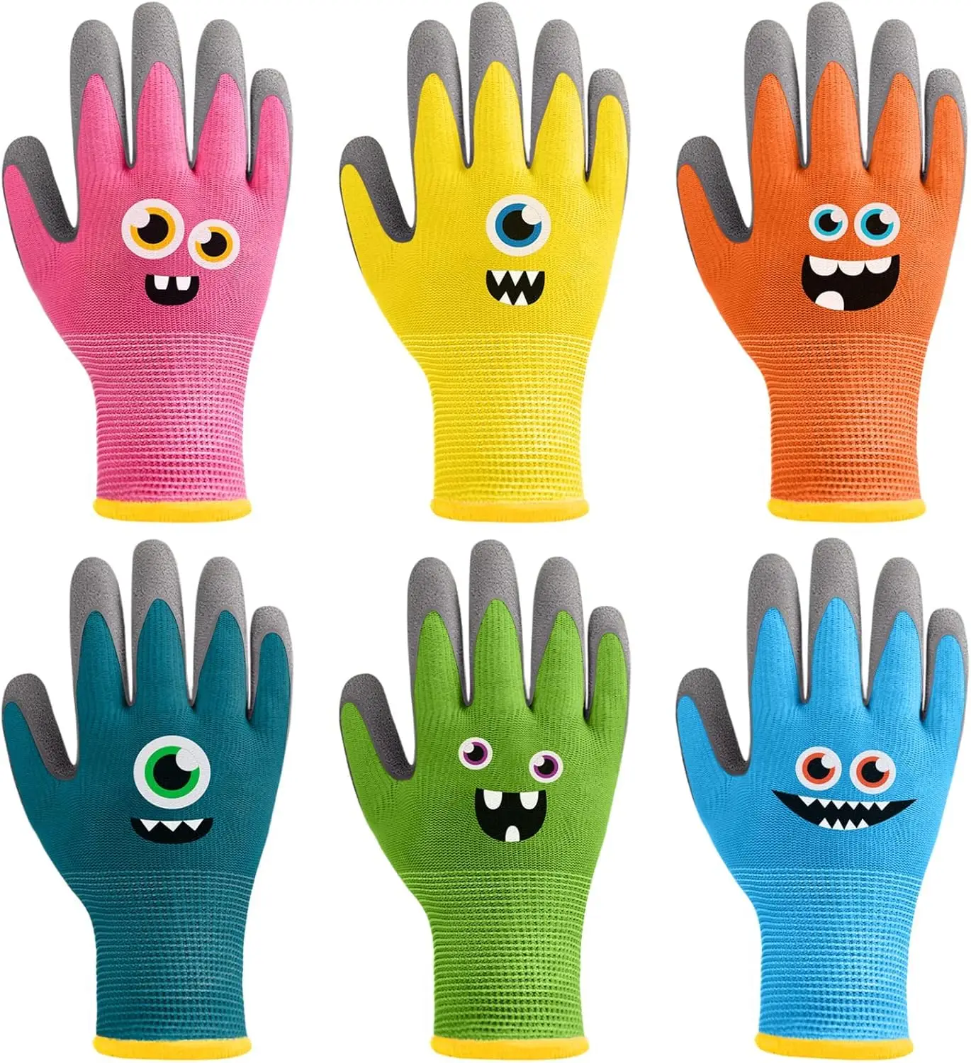 6 Pairs Kids Gardening Gloves, Rubber Coated Children Work Gloves for Toddlers, Medium (Age 6-8)
6 Pairs Kids Gardening Gloves, Rubber Coated Children Work Gloves for Toddlers, Medium (Age 6-8)