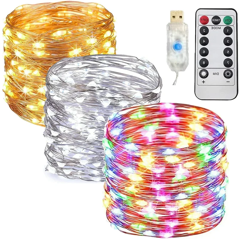 USB Led String Light 20M 200LEDs 8Mode Remote Control Lights Fairy Garlands Wedding Christmas Holiday Decor Lamps New Year
USB Led String Light 20M 200LEDs 8Mode Remote Control Lights Fairy Garlands Wedding Christmas Holiday Decor Lamps New Year