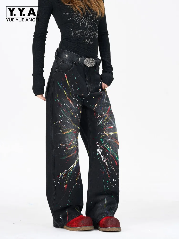 American Style High Street Women Colorful Graffiti Jeans Female Loose Denim Trousers Wide Leg Pants Streetwear Leisure Long Pant
American Style High Street Women Colorful Graffiti Jeans Female Loose Denim Trousers Wide Leg Pants Streetwear Leisure Long Pant