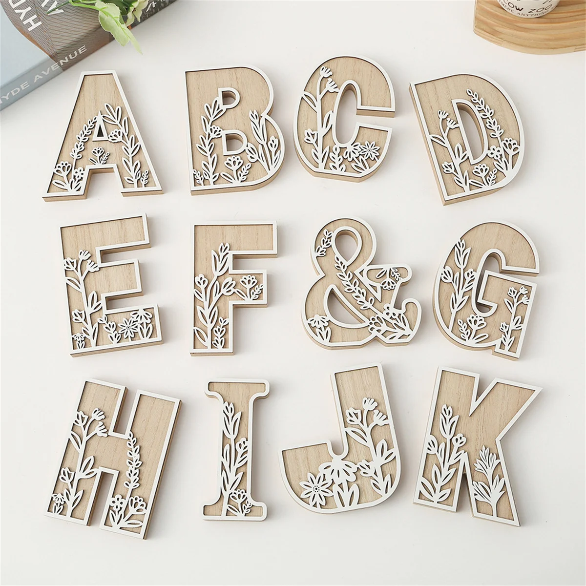 1Pcs Raw Wood White Engrave 26 Letter Personalised Name Design DIY Art Crafts Xmas Birthday Wedding Party Home Decoration 12cm
1Pcs Raw Wood White Engrave 26 Letter Personalised Name Design DIY Art Crafts Xmas Birthday Wedding Party Home Decoration 12cm 